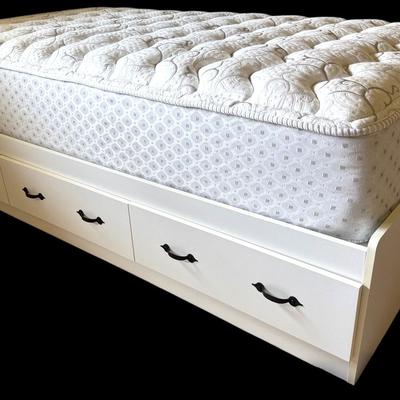 Twin Sized Bed With Storage #1 (Mattress Optional)