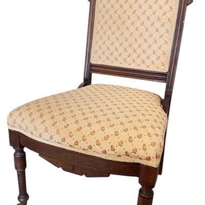 Upholstered Wood Chair