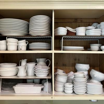 White Dishware - Plates, Mugs, Bowls, & More