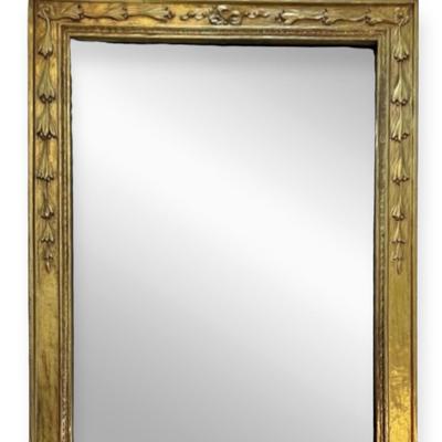 Ornate Gold-Toned Wall Mirror 