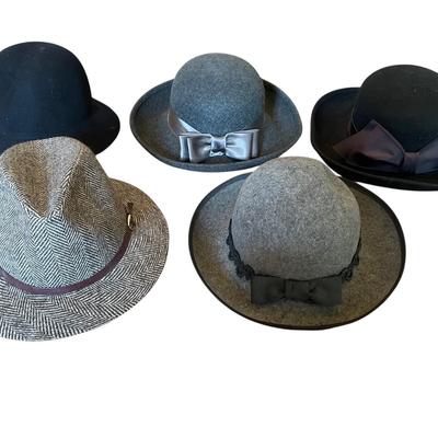 Large Wool Ladies Hats Including a Bollman Hat