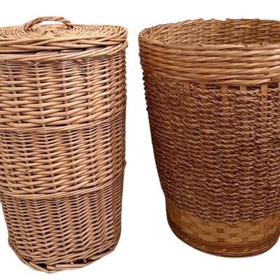 2 Wicker Hampers 