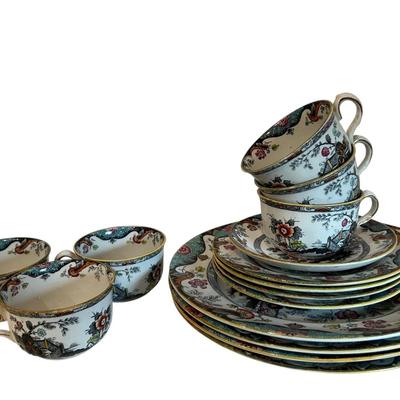 Ridgways England China Plates & Teacups 