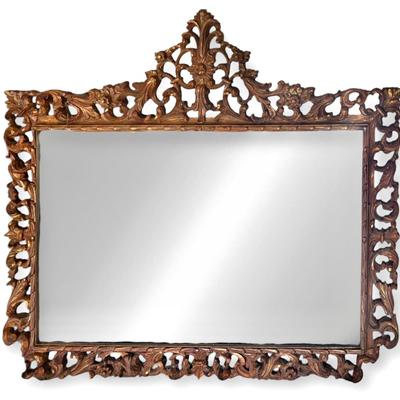 Gorgeous Ornate Gilded Wall Mirror, Large (5ft x 4.5ft)