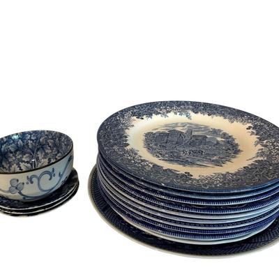 Dinner Plates & More China - Wedgwood Queen's Ware Moreton Old Hall, Royal Stafford, & More 