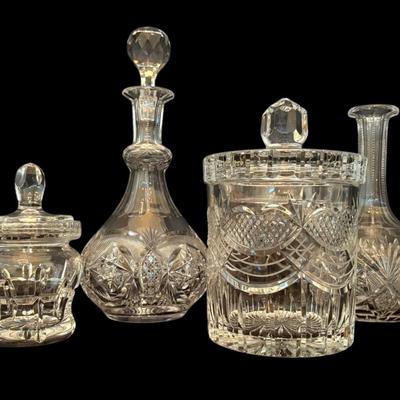Glass Decanters And Lidded Containers