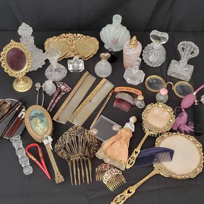 Vintage Vanity Collection – Perfume Bottles, Mirrors, Combs & Hair Accessories
