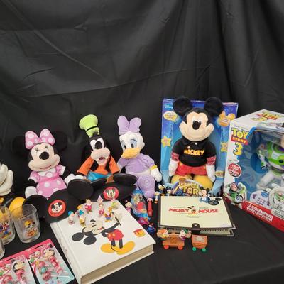 Disney Lot | Dance Star Mickey, Buzz Lightyear, Art of Walt Disney Book, Plush & Sketchbook