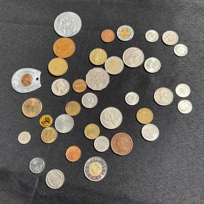 Mixed Foreign & U.S. Coins – Assorted Denominations & Years