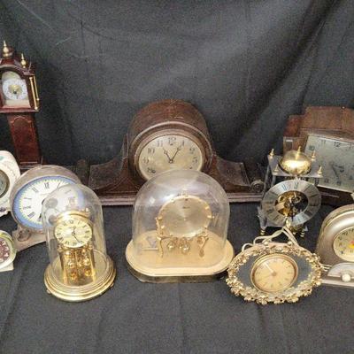 Vintage & Antique Mantel, Desk & Dome Clocks | Mickey Mouse, Flip Calendar, Ornate Frames