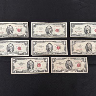Series 1953 & 1963 U.S. $2 Red Seal Notes |  1953 Series A & B, 1963 Series 