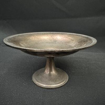 Weighted Sterling Silver Pedestal Compote | 175g Total Weight