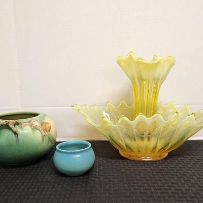Fostoria Opalescent Epergne Piece + (LR)