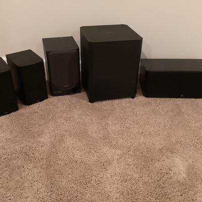 Collection Of Speakers & A Subwoofer