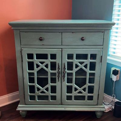 Teal Storage Cabinet 