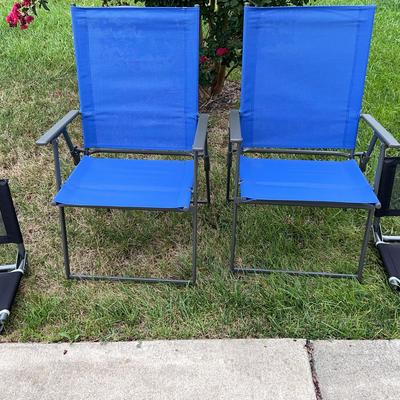 Four Canvas Chairs