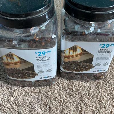 Copper Reflective Fire Glass