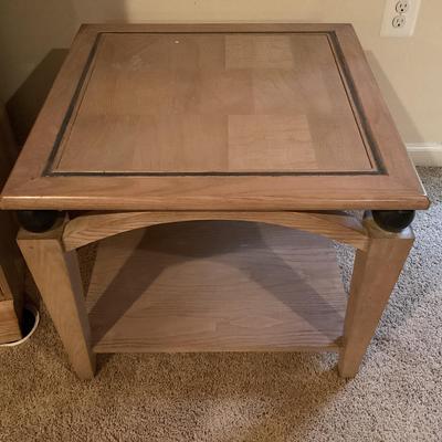 Blonde Wood Side Table