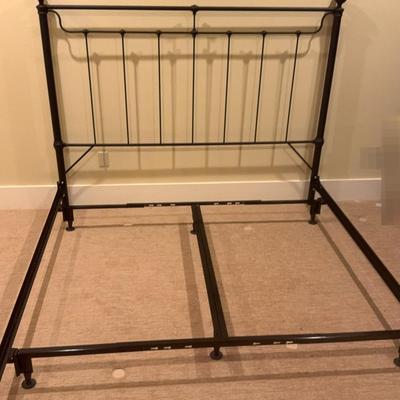 Elegant Metal Bed Frame, California King