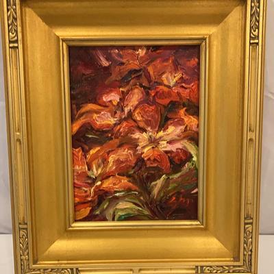 Skye Mason Impressionist Oil Painting Flowers In Bloom