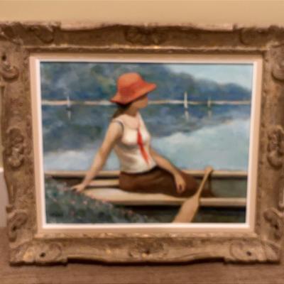 Artist Miles: Canvas Painting On The Lake