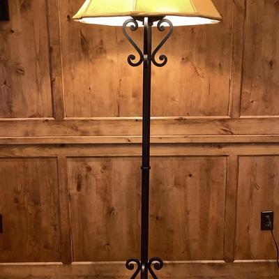 Large Wrought Iron Floor Lamp