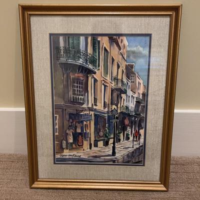 Artist John McCann: “Pirate's Alley" French Quarters New Orleans 