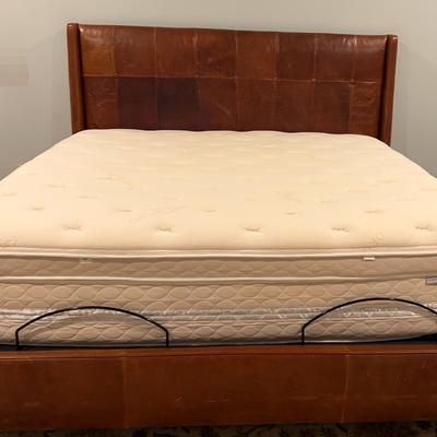 Leather King Headboard, Sides And Footboard
