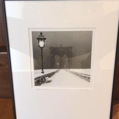Magill, 1995, Photo Of The Brooklyn Bridge-NYC