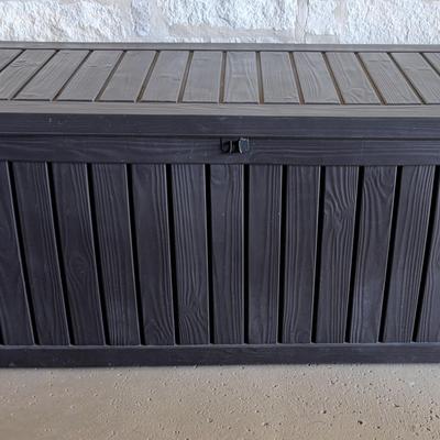 Keter Composite Storage Bin (includes Firewood Being Stored In It)