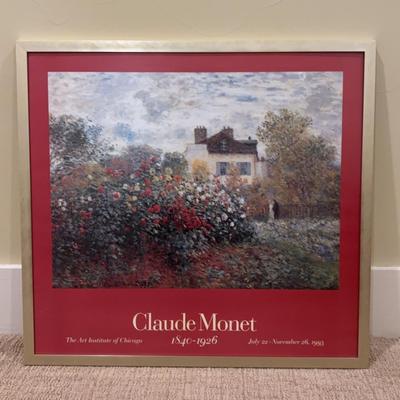 Claude Monet's painting, "The Artist's Garden at Vétheuil," held at The Art Institute of Chicago.