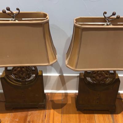Pair Of Rustic Table Lamps