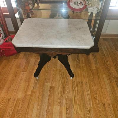 Victorian Marble Top Table 