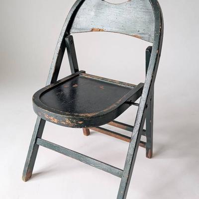 Vintage Children's Folding Chair 