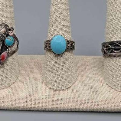 Three Silver Rings
