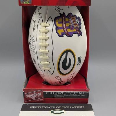 Green Bay Packers 2006 10th Anniversary Super Bowl XXXI Football 