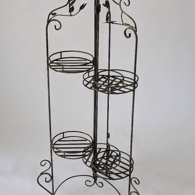 Folding Metal Plant Stand 