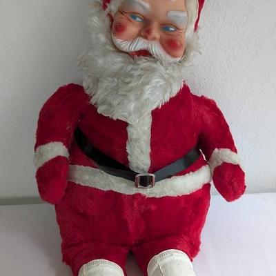 Rushton Style Rubber Faced Plush Santa