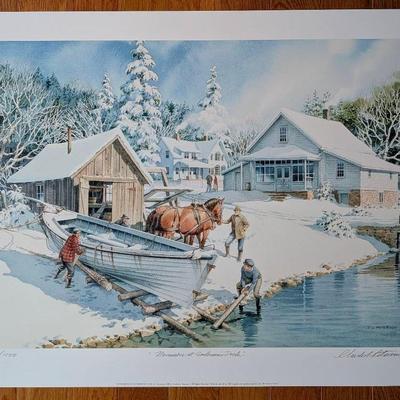 Charles Peterson "November At Anderson's Dock" Signed Print #2 