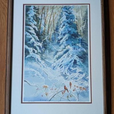 Robert E. Olson "Winter Song" Signed Artist Proof
