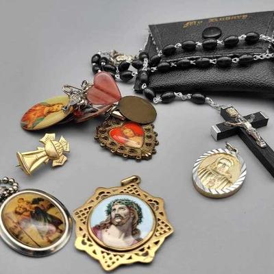 Italian Rosary and Medals