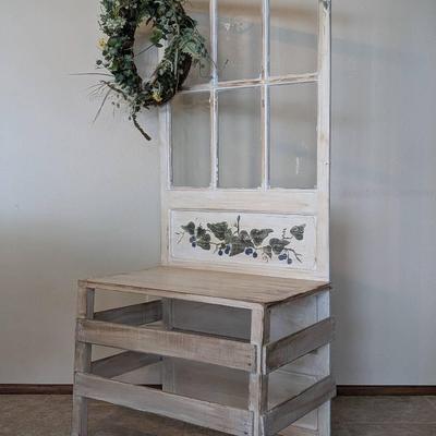 Upcycled Door Garden Bench