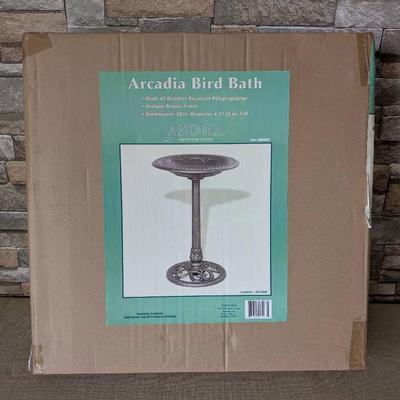 Arcadia New-In-Box Bird Bath