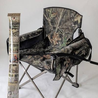 Mossy Oak Folding Chair and Ground Blind 