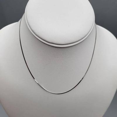 14K White Gold Chain