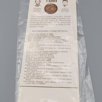Uncirculated Lincoln-Kennedy Penny