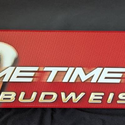 Budweiser Green Bay Packers Metal Bar Sign 