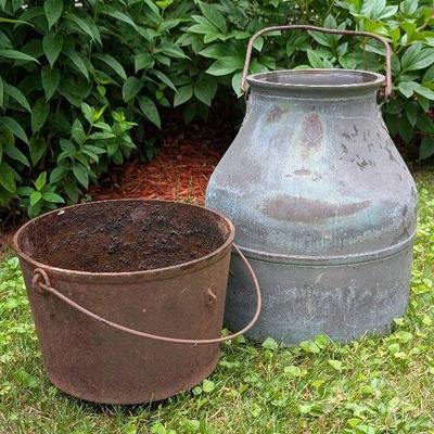 De Laval Milk Can and Cauldron