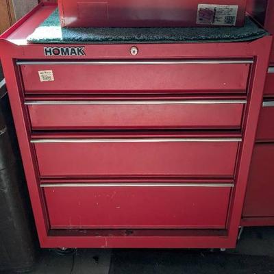 Homak Tool Chest and Hip Roof Tool Box