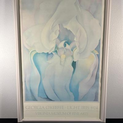 Georgia O'Keeffe "Light Iris" Framed Poster Print